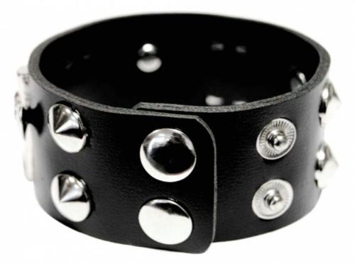 Punk Armband Schwarz Kreuze