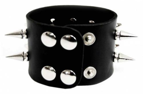 Kunstleder Armband Schwarz Killernieten