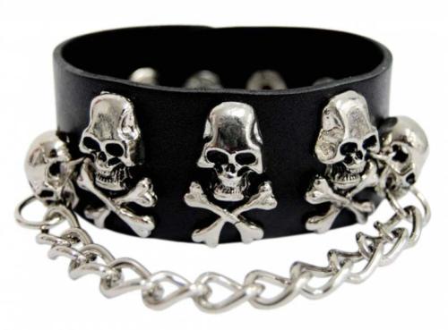 Ketten Punk Armband Totenköpfe