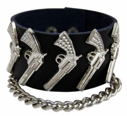 Punk Armband Pistolen Und Kette