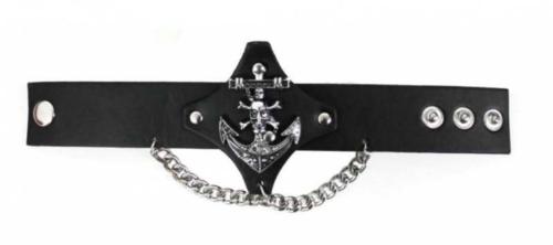 Punk Armband Anker Totenkopf
