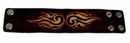 Rocker Armband Braun Tattoo