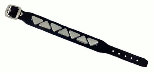 Leder Manschette Dreieck Nieten