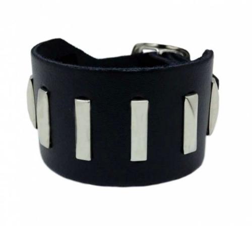 Leder Manschette Stabnieten