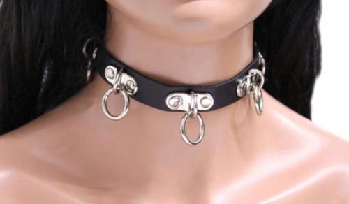 Gothic Halsband Fetisch Ringe