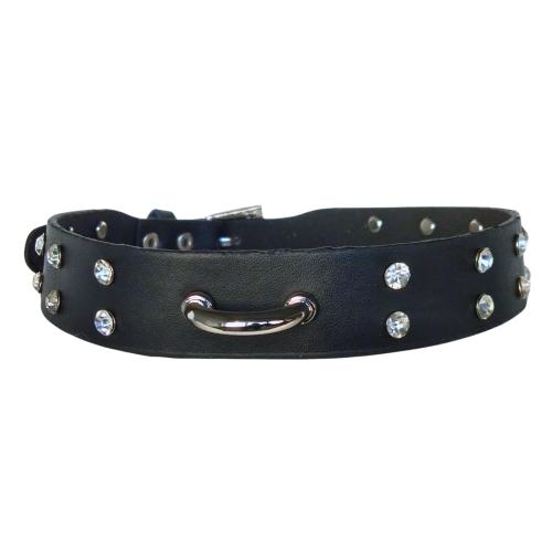 Choker mit Strass & D-Ring