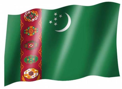 Fahne Turkmenistan
