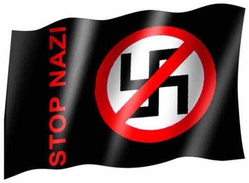 Fahne Stop Nazi
