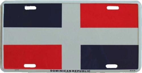 Blechschild Dominikanische Republik