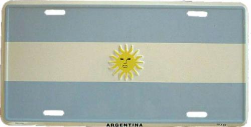 Blechschild Argentinien