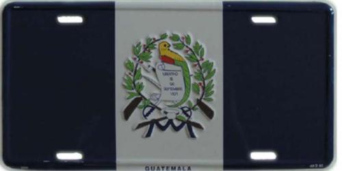 Blechschild Guatemala