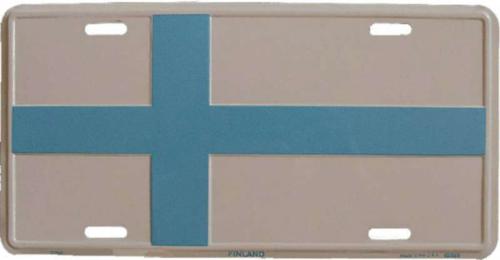 Blechschild Finnland