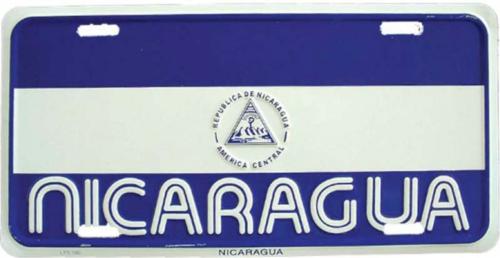 Blechschild Nicaragua
