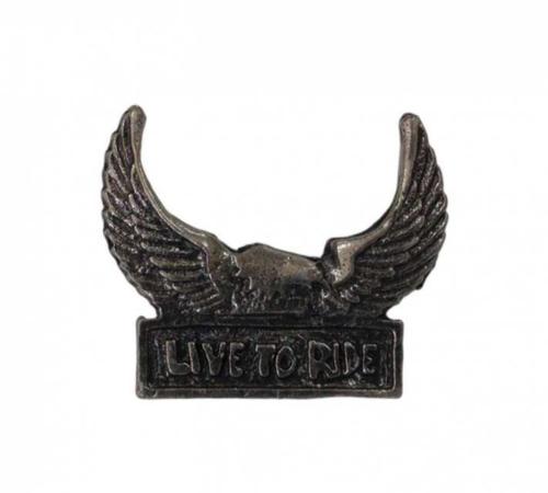Pin Badge Live to Ride Eagle