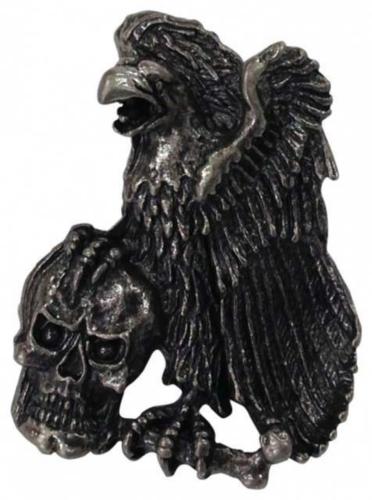 Anstecker Adler und Totenkopf