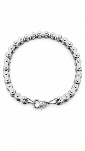 Filigrane Biker Schlüsselkette mit kompakter Metallkette