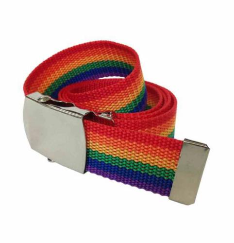 Rainbow Canvas Belt
