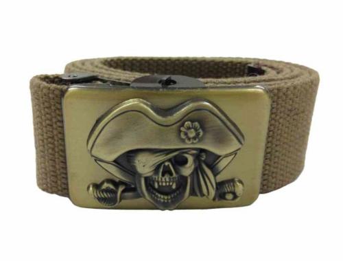 Stoffgürtel Piratentotenkopf