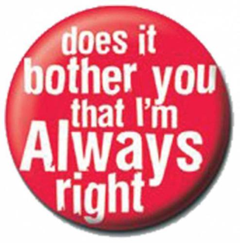 Button Badge Does It Bother You