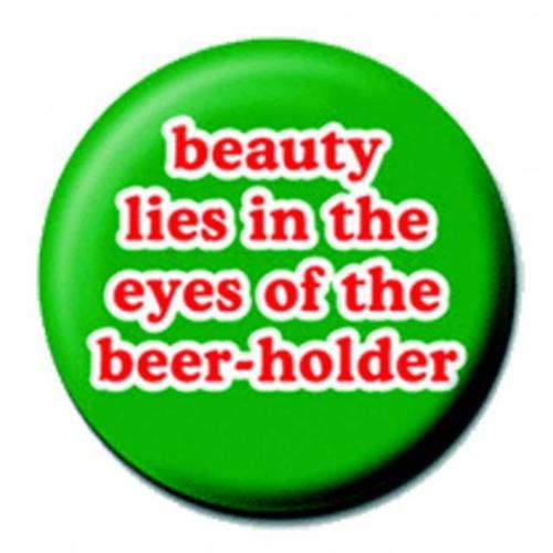 Beauty Lies Button Anstecker