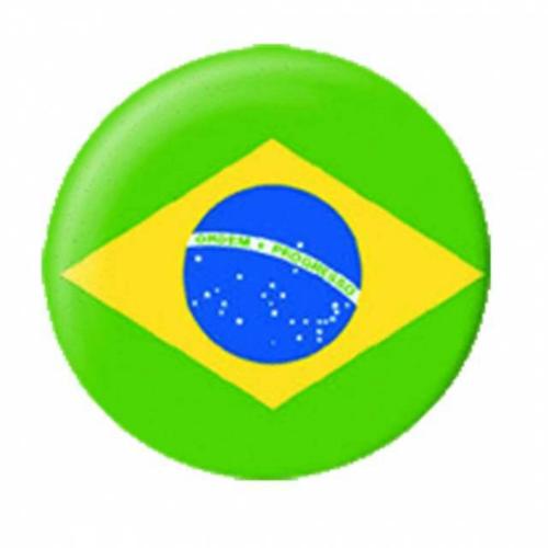 Button Badge Brazil