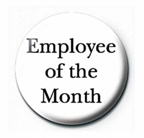 Employee Of The Month Button Anstecker