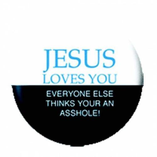 Jesus Loves You Button Anstecker