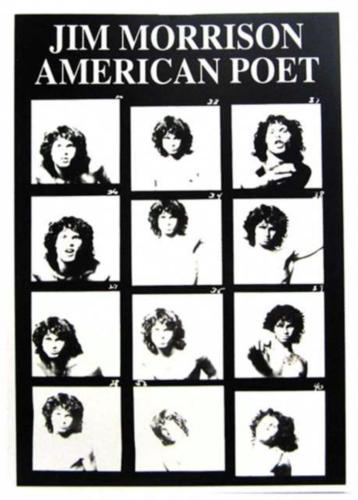 Jim Morrison Poet Postcard