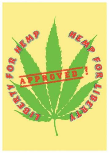 Cannabis For Liberty Poster Flag