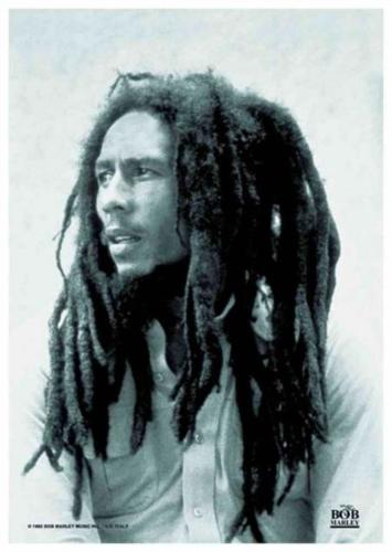 Bob Marley Portrait Poster Flag