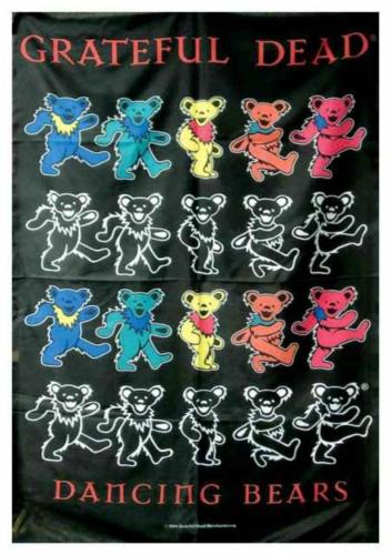 Grateful Dead Dancing Bears Poster Flag