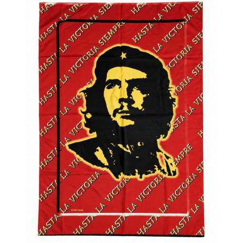 Che Guevara Posterfahne mit Portrait und Hasta La Victoria Siempre Schriftzug