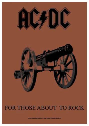 AC/DC For Those About To Rock Posterfahne
