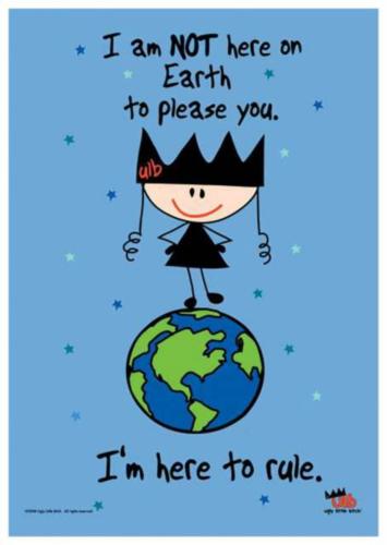 Ugly Little Bitch Here To Rule Posterfahne