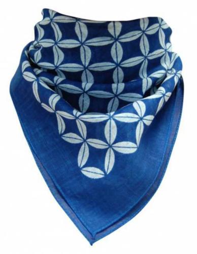 Bandana Scarf Blue Vintage Design