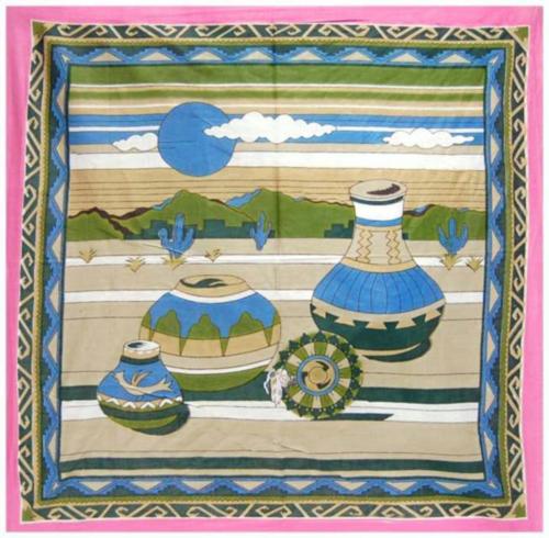 Bandana Scarf Blue Western