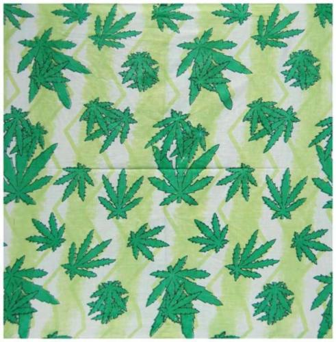 Bandana Scarf Mini Cannabis Leaf