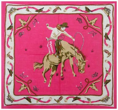 Bandana Kopftuch Pink Rodeo