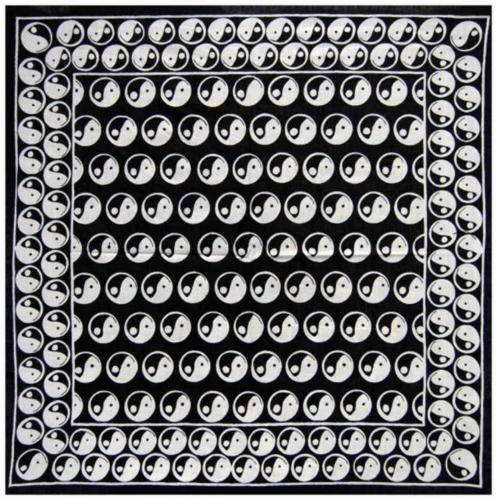 Bandana Head Wrap Scarf Mini Yin Yang