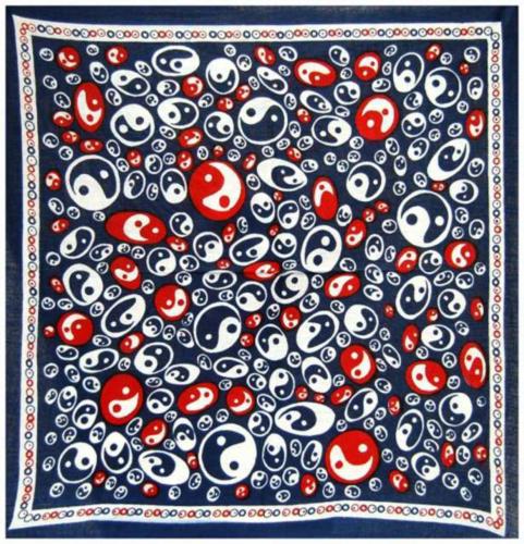 Bandana Halstuch Blaue Yin Yang