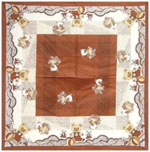 Bandana Head Wrap Scarf Teddy Family