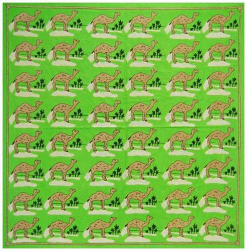Bandana Scarf Camel Caravan In Green