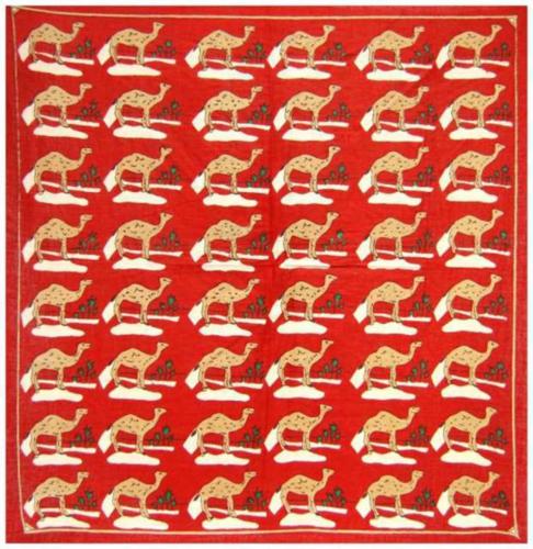 Bandana Scarf Camel Caravan In Red