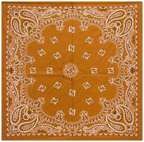 Bandana Scarf Paisley Light Brown