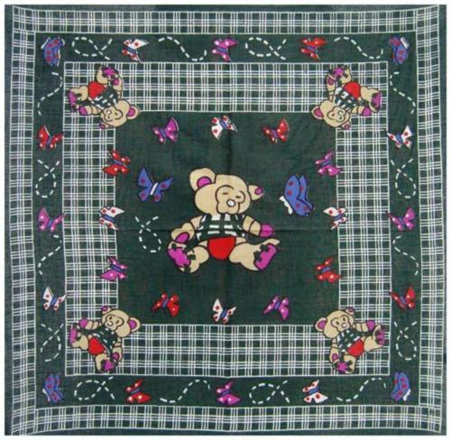 Bandana Head Wrap Scarf Teddys & Butterflies