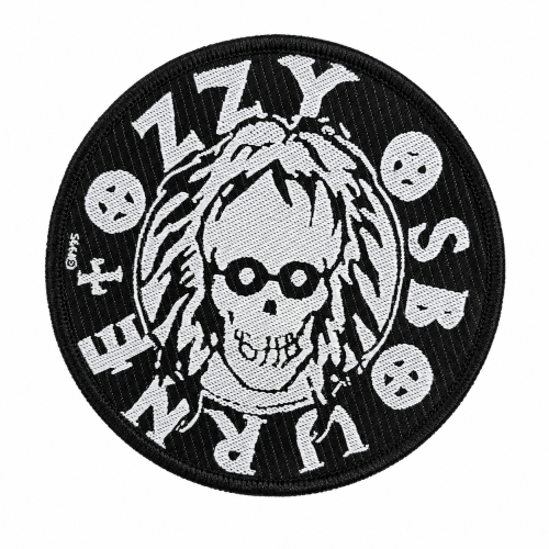 Ozzy Osbourne Skull Patch with skull design