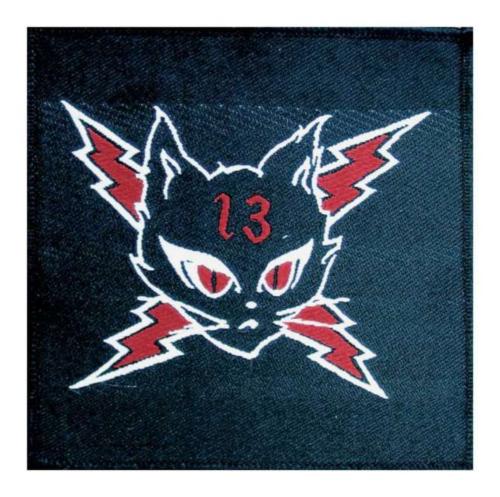 Schwarze Katze Aufnäher Patch