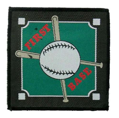 First Base Aufnäher Patch