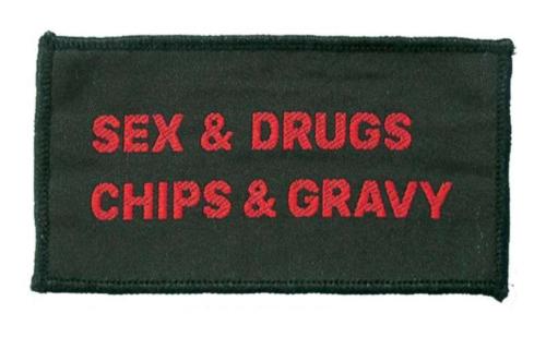 Sex & Drugs Chips Aufnäher Patch