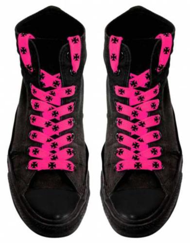 Schnürsenkel Pink Eisernes Kreuz